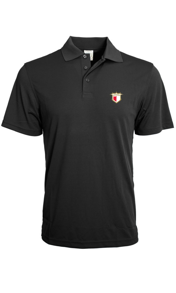 Evolve Polo Shirts –  Available in Black and White – Sizes S through to XXL – Price $ 35.00