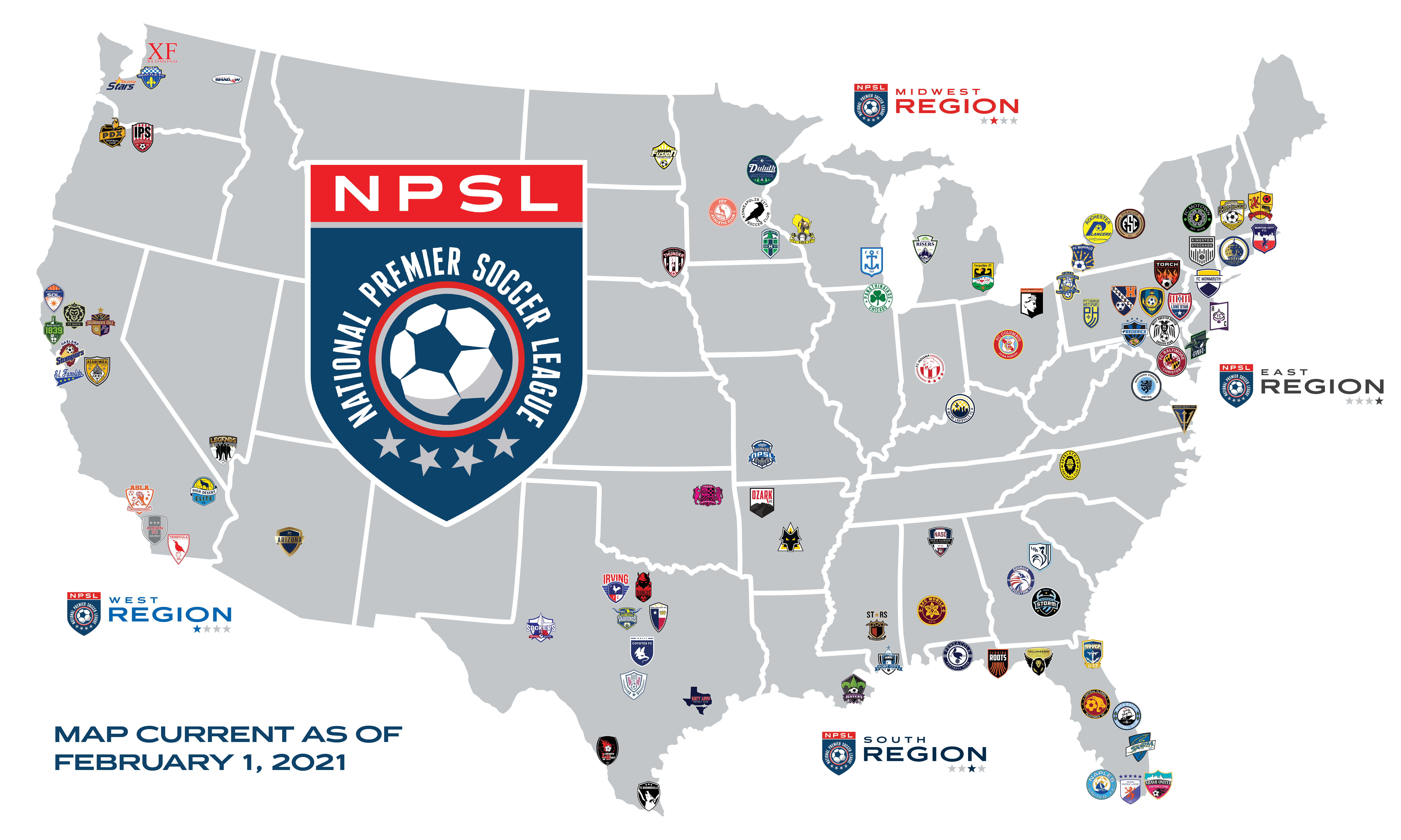 NAHL Map  Teams - Sport League Maps : Maps of Sports Leagues